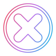 Obraz premium Cancel Icon Design