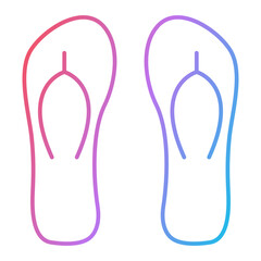 Slippers Icon Design