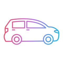 Car Travel Icon Design