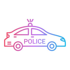 Police car Icon Design