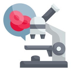 microscope flat icon