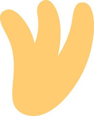 Obraz premium Abstract Yellow Leaf Shape