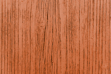 Texture of old painted wooden surface with red paint. Bright wooden table. Copy Space.