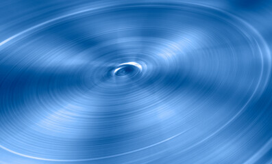 Abstract background of blue circular speedy motion on isolated background - Circle in rotation