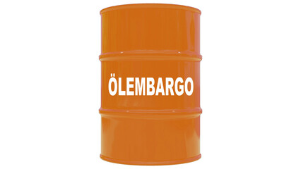 Ölembargo Barrel, orange