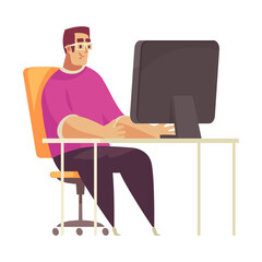 Programmer Flat Illustration