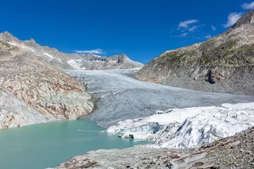 Foto op Plexiglas Melting glaciers in the swiss alps © sgolovunin