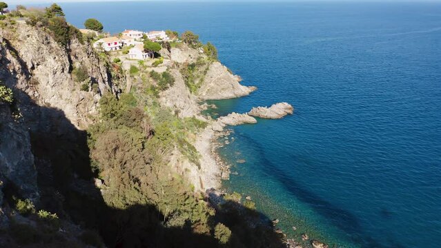 Pietragrande Cliff near Montauro city, Calabria South Italy