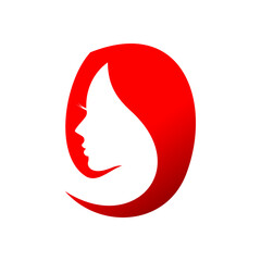 salon logo or illustration of women short hair style icon, logo women face on white background, vector (2)
