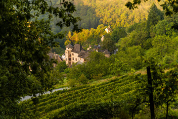 Conques, son vignoble, son château, la Chapelle Saint-Roch, Aveyron, Occitanie, France