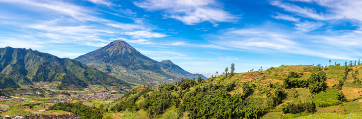Naklejka premium Sindoro Mountain, Central Java