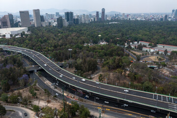 Fototapeta premium Lago mayor del Bosque de Chapultepec. CDMX, México
