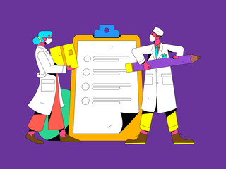 Doctor epidemic prevention and anti epidemic flat vector concept operation illustration
