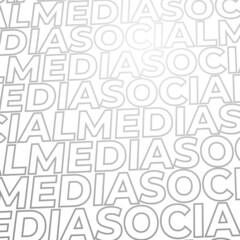 Social Media Typography Background for Banner