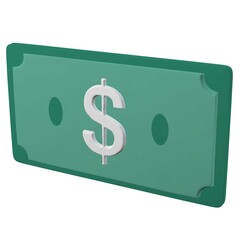 3d dollar money