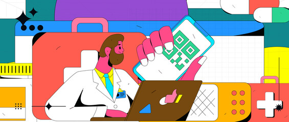 Doctor epidemic prevention and anti epidemic flat vector concept operation illustration
