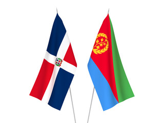 Dominican Republic and Eritrea flags