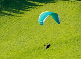 Paragliding flight in the austrian