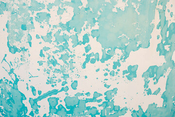 Photography of a painted surface with a paint stain. Texture and wallpaper.