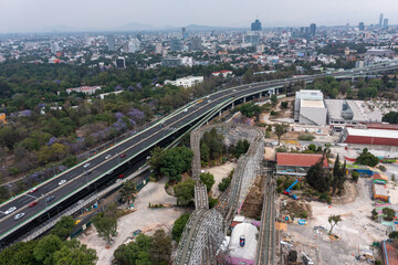 Fototapeta na wymiar Panorámica de Chapultepec. CDMX, México