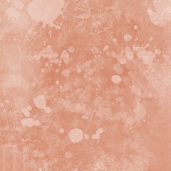 Bright orange watercolor texture for backgrounds with white paint drops.