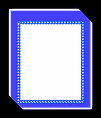 blue frame for text