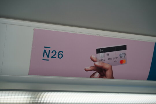 Werbung Von N26 In Einer S-Bahn In Berlin Am 18.04.2022