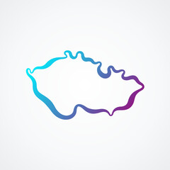 Czech Republic - Outline Map