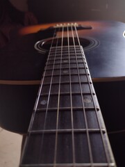 Obraz premium electric guitar close up