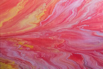 Inner Land. Seeing Never World series. Arrangement of colors, textures and gradient clouds on theme of inner life, drama, poetry, art and design