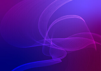 Futuristic Blue and Violet Dynamic Wave Abstract Background