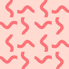 Cute abstract seamless pattern with messy hand drawn geometric shapes. Tile or mosaic pattern.