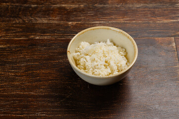 rice porridge in a bowl