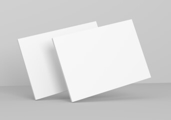 Mockup book cover with grey background