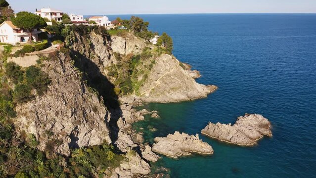 Pietragrande Cliff near Montauro city, Calabria South Italy