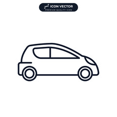 car icon symbol template for graphic and web design collection logo vector illustration