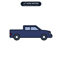 car icon symbol template for graphic and web design collection logo vector illustration