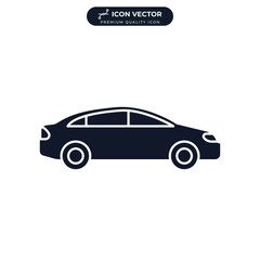 car icon symbol template for graphic and web design collection logo vector illustration