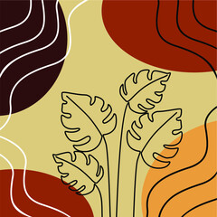 abstract background with curved and line style