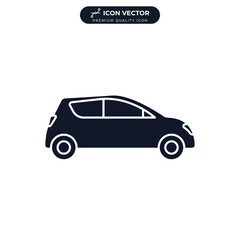 car icon symbol template for graphic and web design collection logo vector illustration