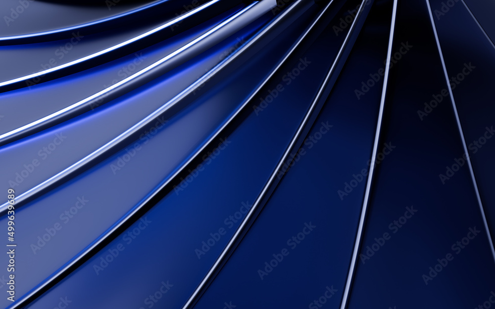 Poster abstract curves background, 3d rendering.