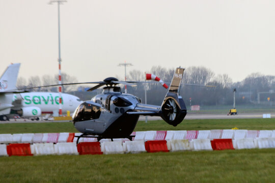 PH-YIS Airbus H135 helicopter on apron at Rotterdam The Hague Airport