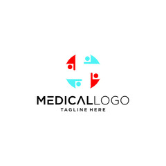 Medical pharmacy logo design vector