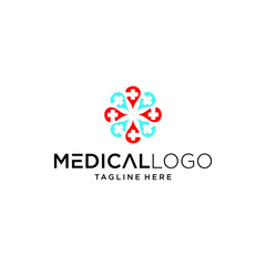 Medical pharmacy logo design vector