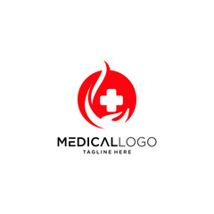 Medical pharmacy logo design vector
