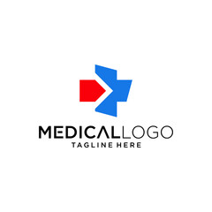 Medical pharmacy logo design vector