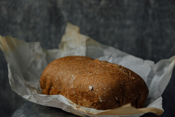 delicious and healthy homemade whole grain bread with honey