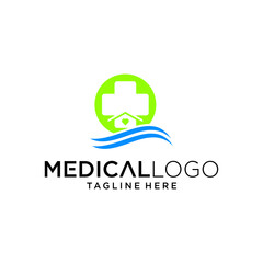 Medical pharmacy logo design vector