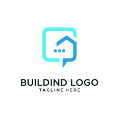 Building Logo Vector Design Modern Real Estate company .Residential contractor, General Contractor and Commercial Office Property business logos.
