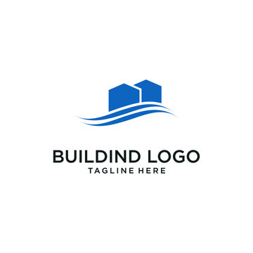 Building Logo Vector Design Modern Real Estate Company .Residential Contractor, General Contractor And Commercial Office Property Business Logos.